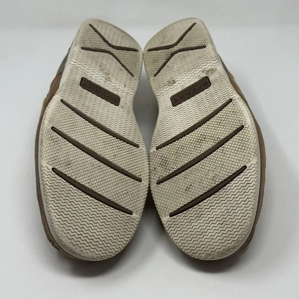 Sperry Top Sider Surveyor 2 Boat Shoes Mens 13 Brown Leather 2 Eye NO INSOLES